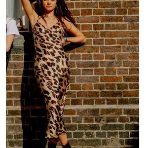 NEVER FULLY DRESSED Patti Leopard Slip
Dress. S/M. New without tags.